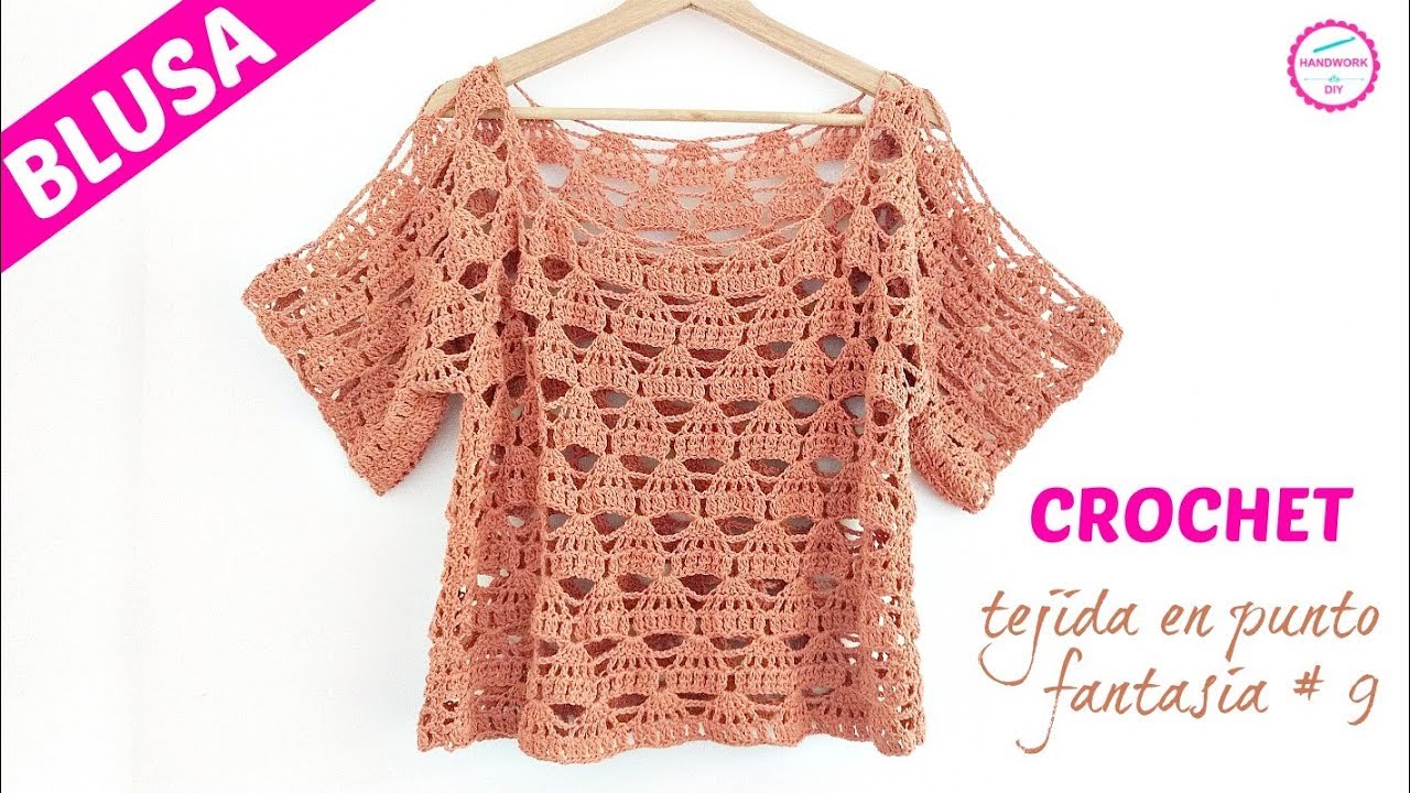Blusa en ganchillo fácil