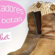 Calentador crochet para botas