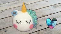 Cojín Unicornio tejido a crochet paso a paso