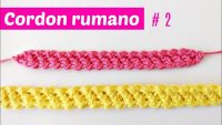 Cordón rumano crochet