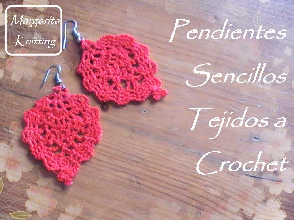 Pendientes a crochet 