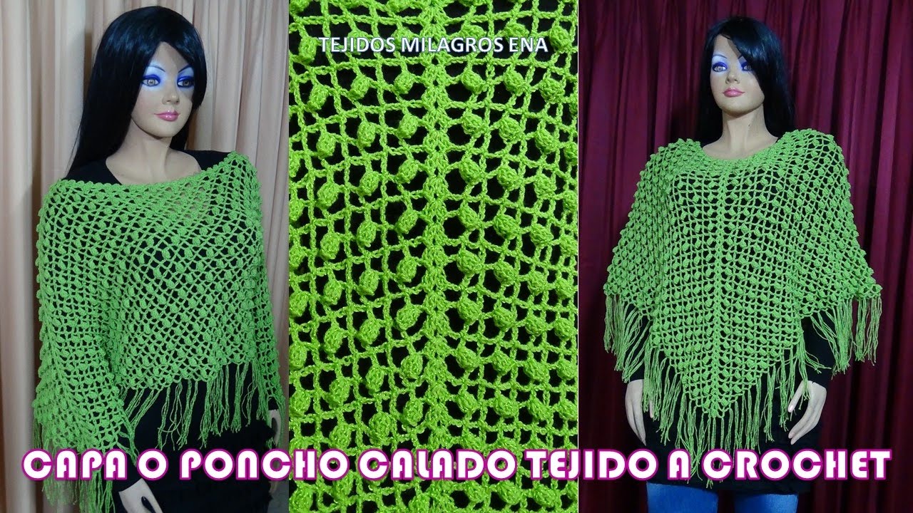Poncho Calado en ganchillo