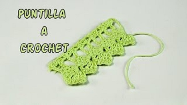 Puntilla de crochet paso a paso