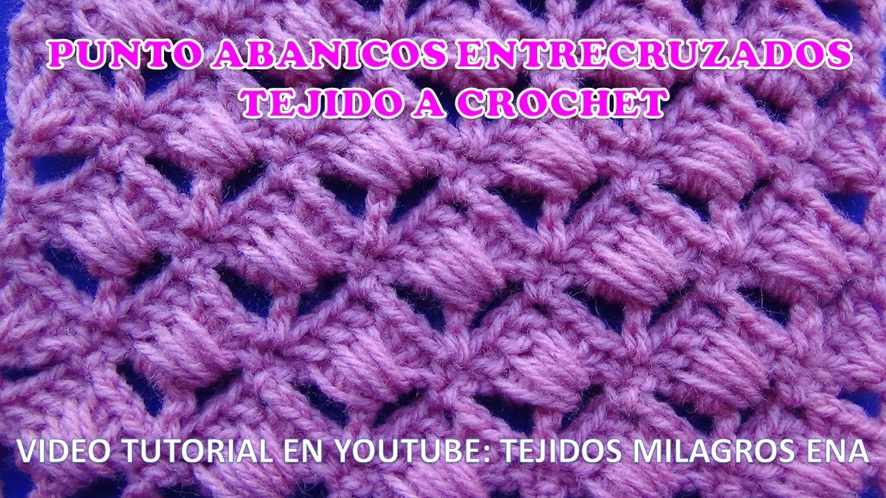Punto abanico entrecruzado