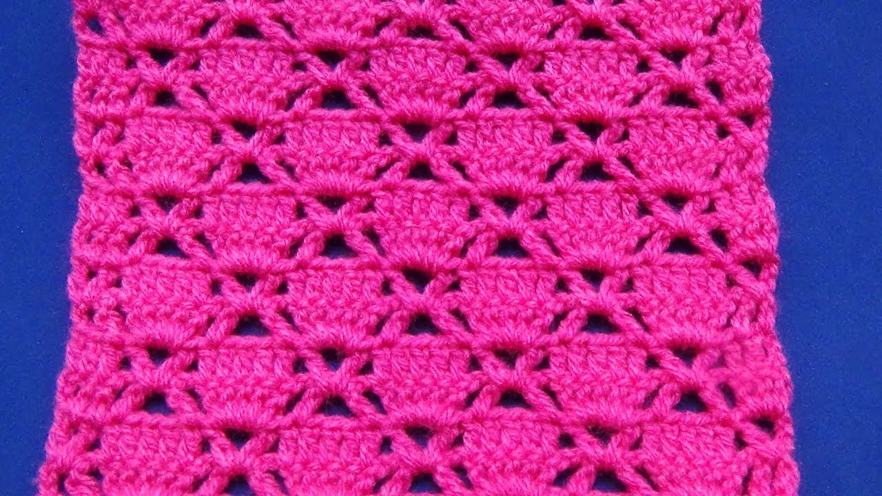 Punto crochet calado fácil