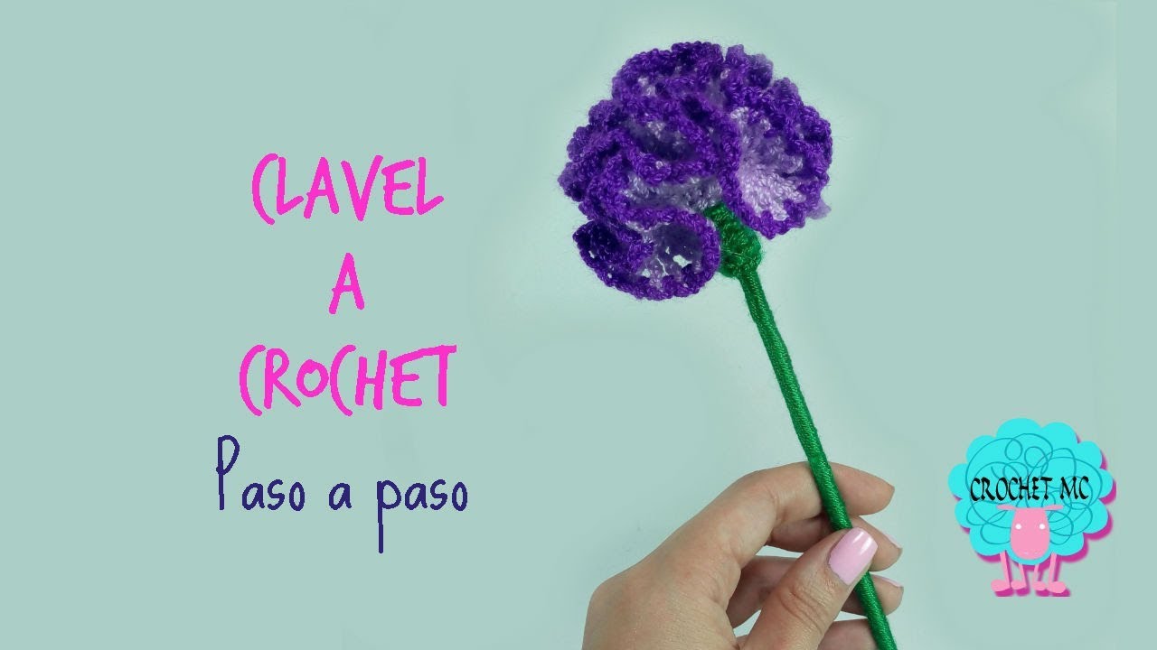 Tutorial clavel a crochet