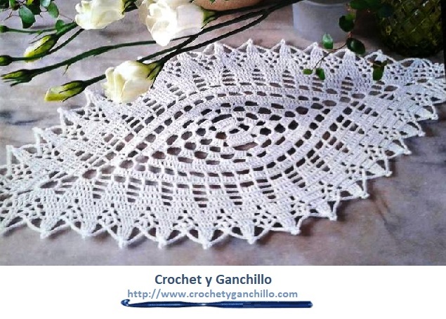 Camino de crochet para mesa Camino de crochet para mesa
