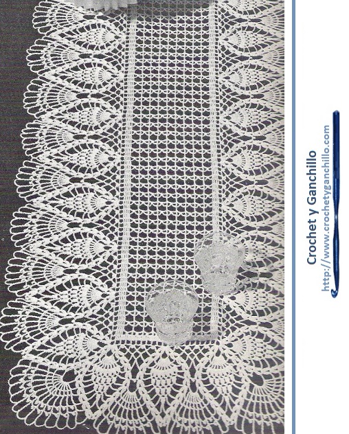 Camino para mesa a crochet Camino para mesa a crochet