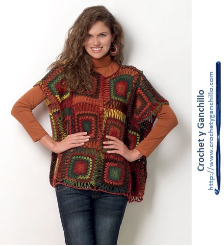 Ponchos para dama
