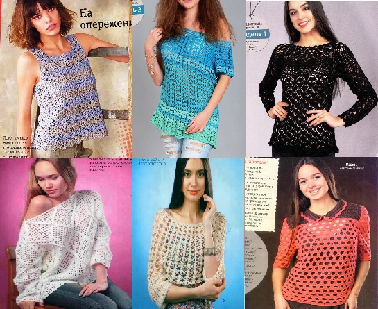 12 modelos blusas ganchillo patrones