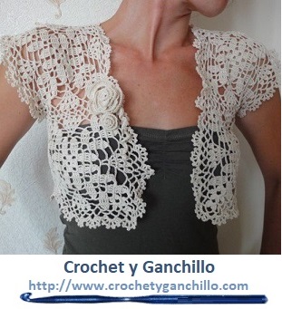 Bolero crochet simple y elegante1