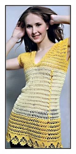 Blusa crochet calada juvenil con patrón