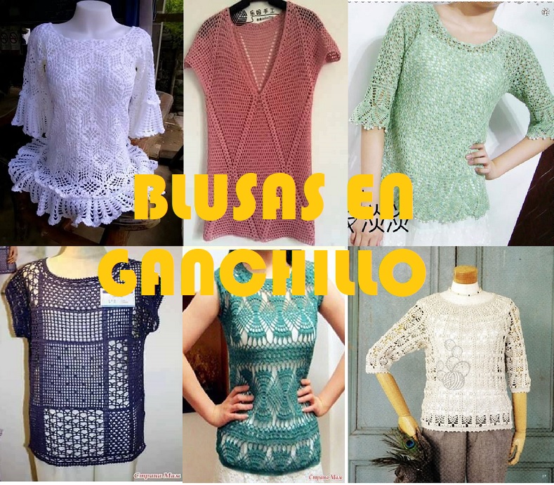 Blusas en ganchillo
