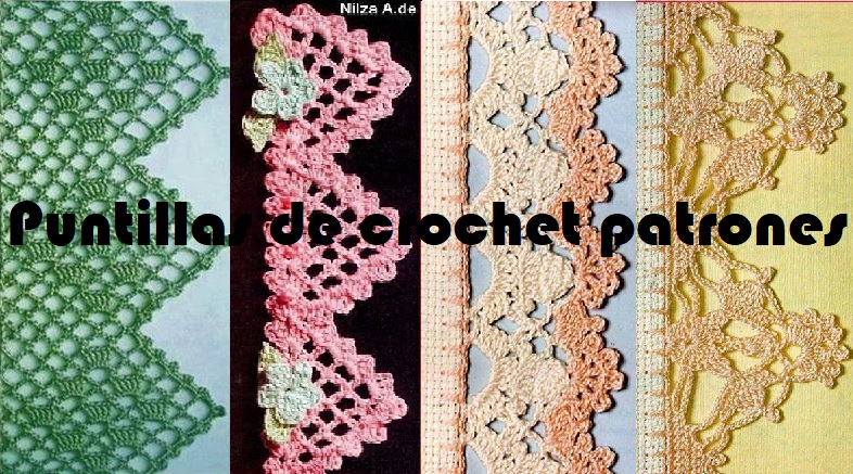 Puntillas de crochet patrones