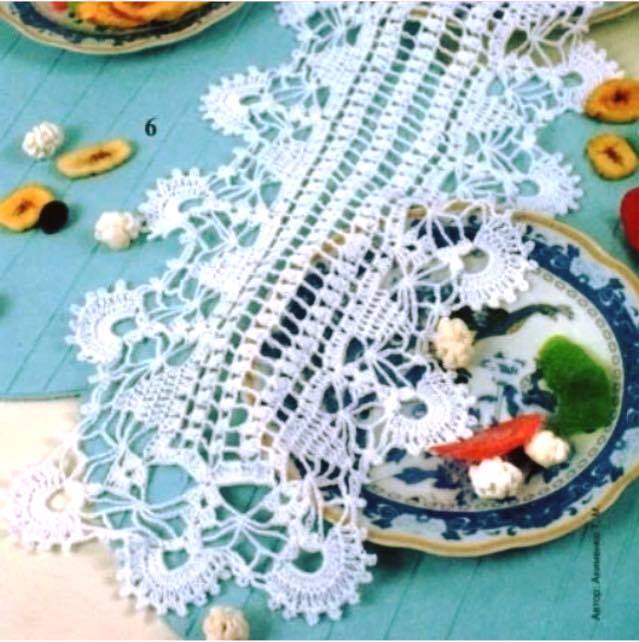 Camino de mesa crochet elegante