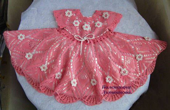 Vestido crochet niña elegante