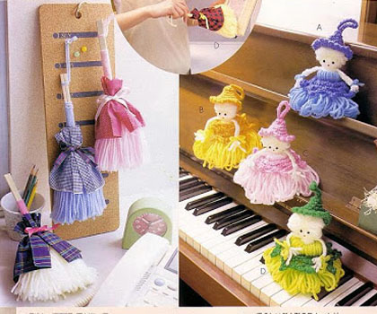Adornos al crochet para colgar