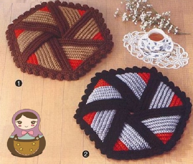 Agarra ollas a crochet paso a paso