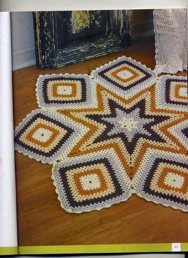 Alfombras tejidas a crochet