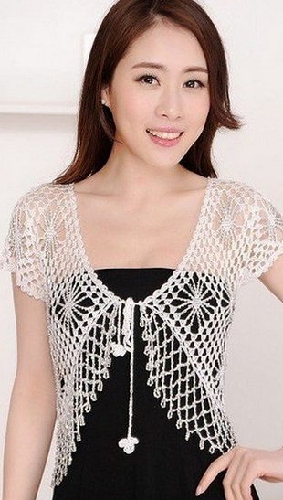 Boleros crochet para fiesta