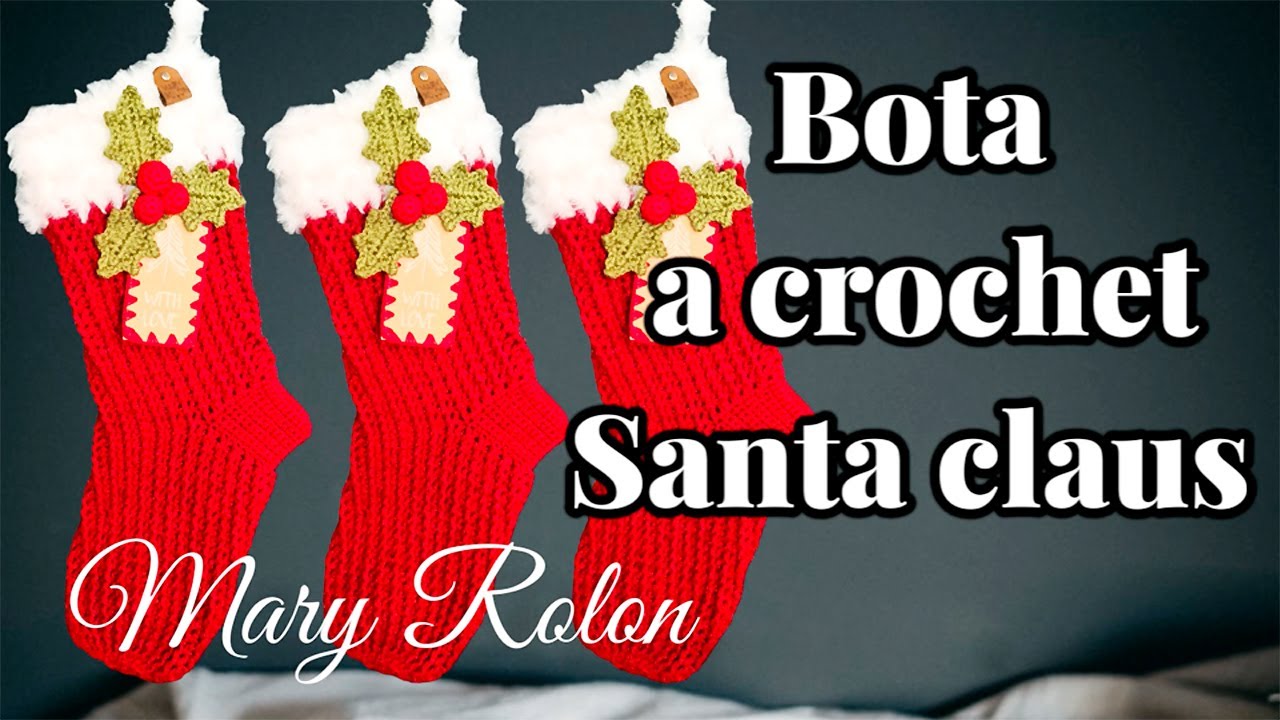 Patrones-de-crochet-para-calcetines-de-Navidad