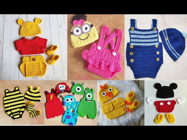 Ropa-de-crochet-con-dibujos-animados-para-bebes
